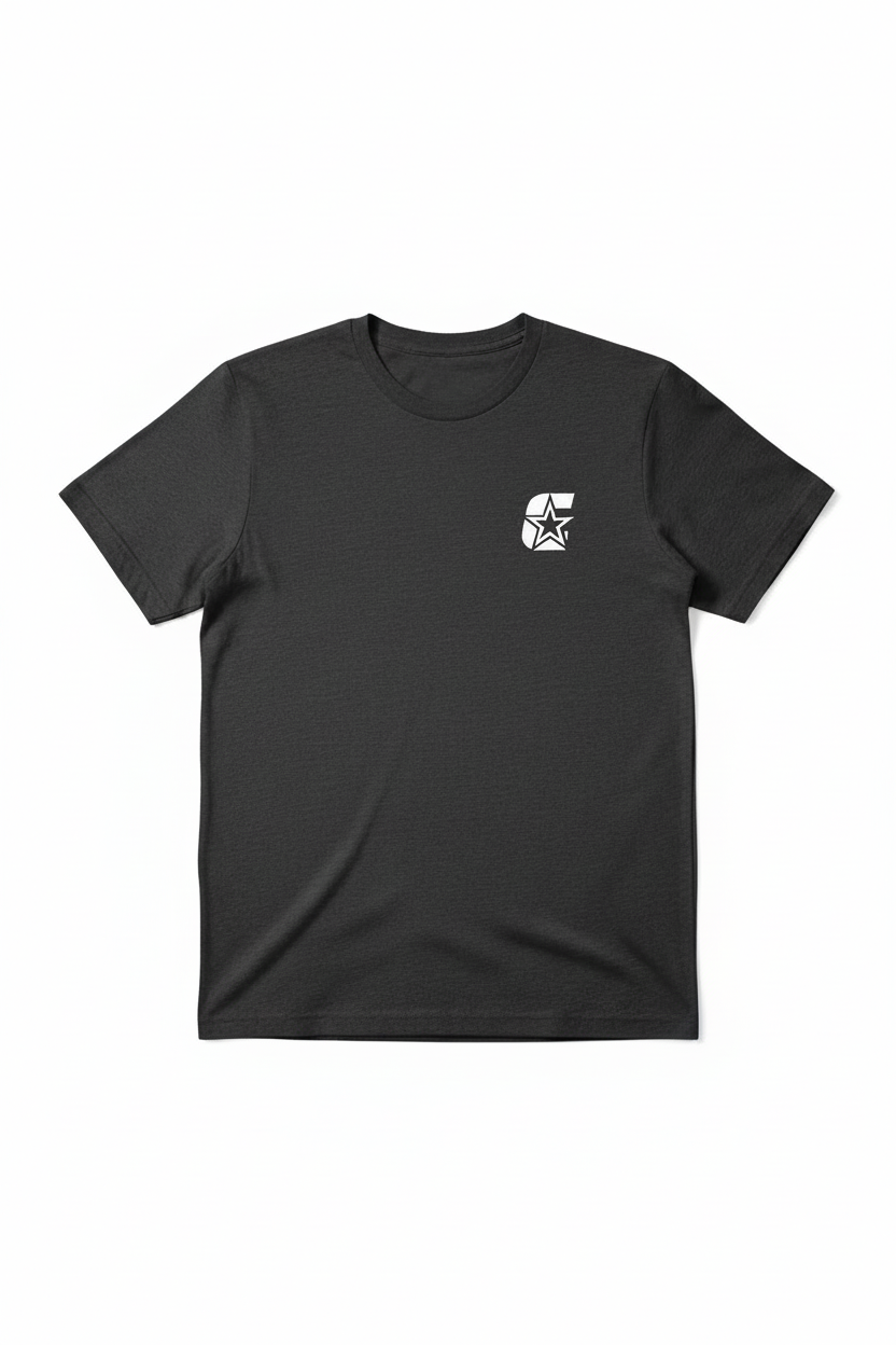 Dark Grey Tee Front