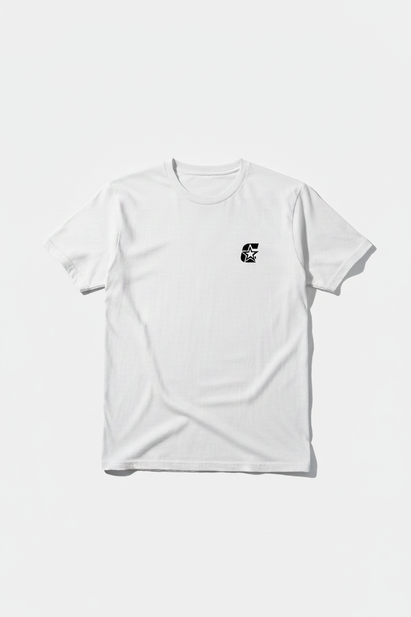 White Tee Front
